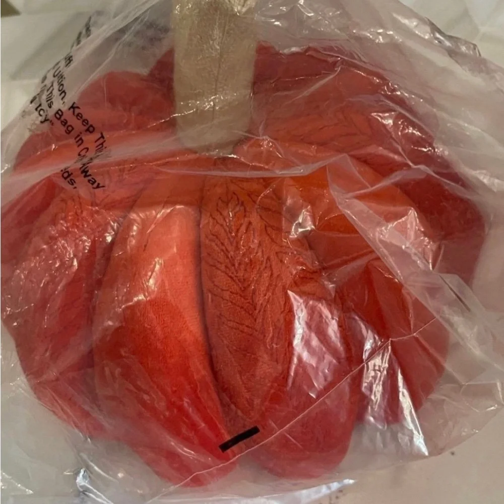 Pumpkin Shaped Velvet Accent Pillow Orange - Opalhouse™ designed with Jungalow